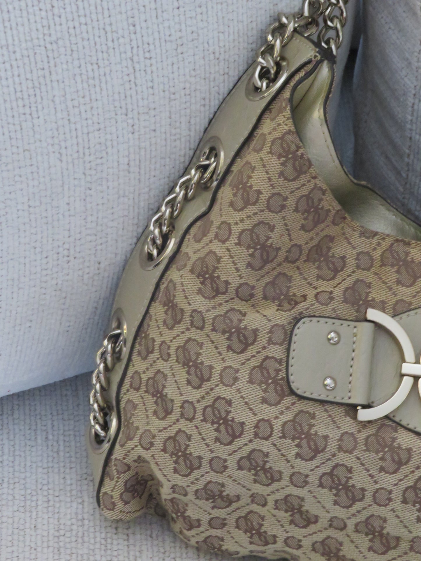 Vintage Guess Monogram Chain Bag