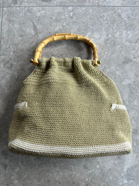 Bamboo Green Knitted Bag