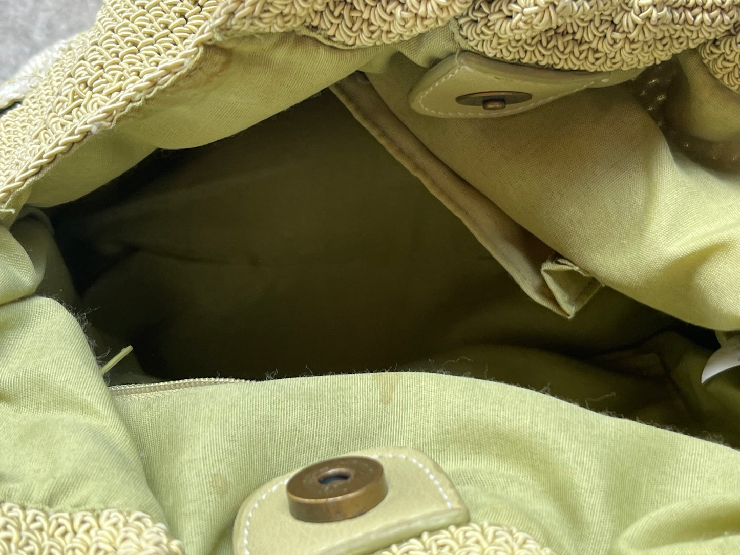 Bamboo Green Knitted Bag