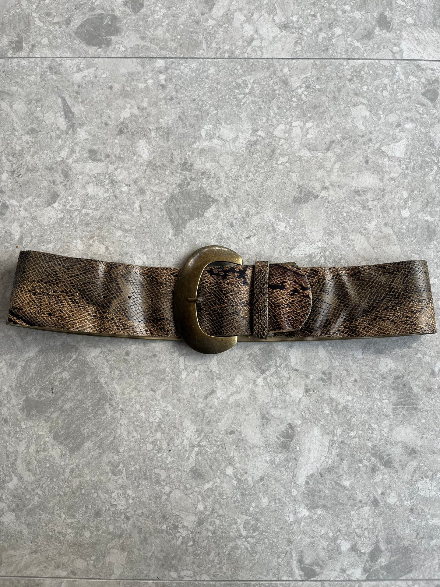 Snakeskin Buckle Belt