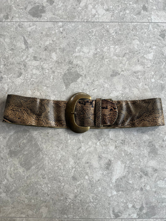 Snakeskin Buckle Belt
