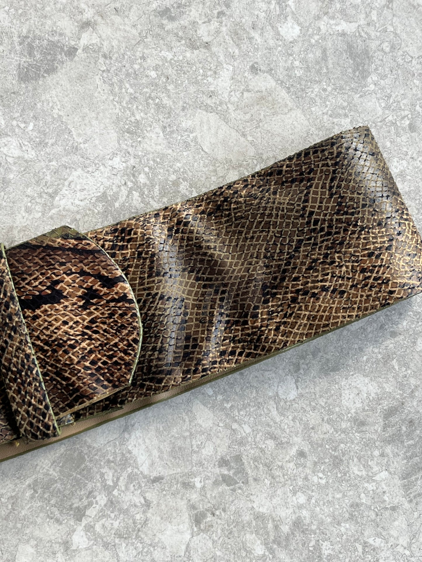 Snakeskin Buckle Belt