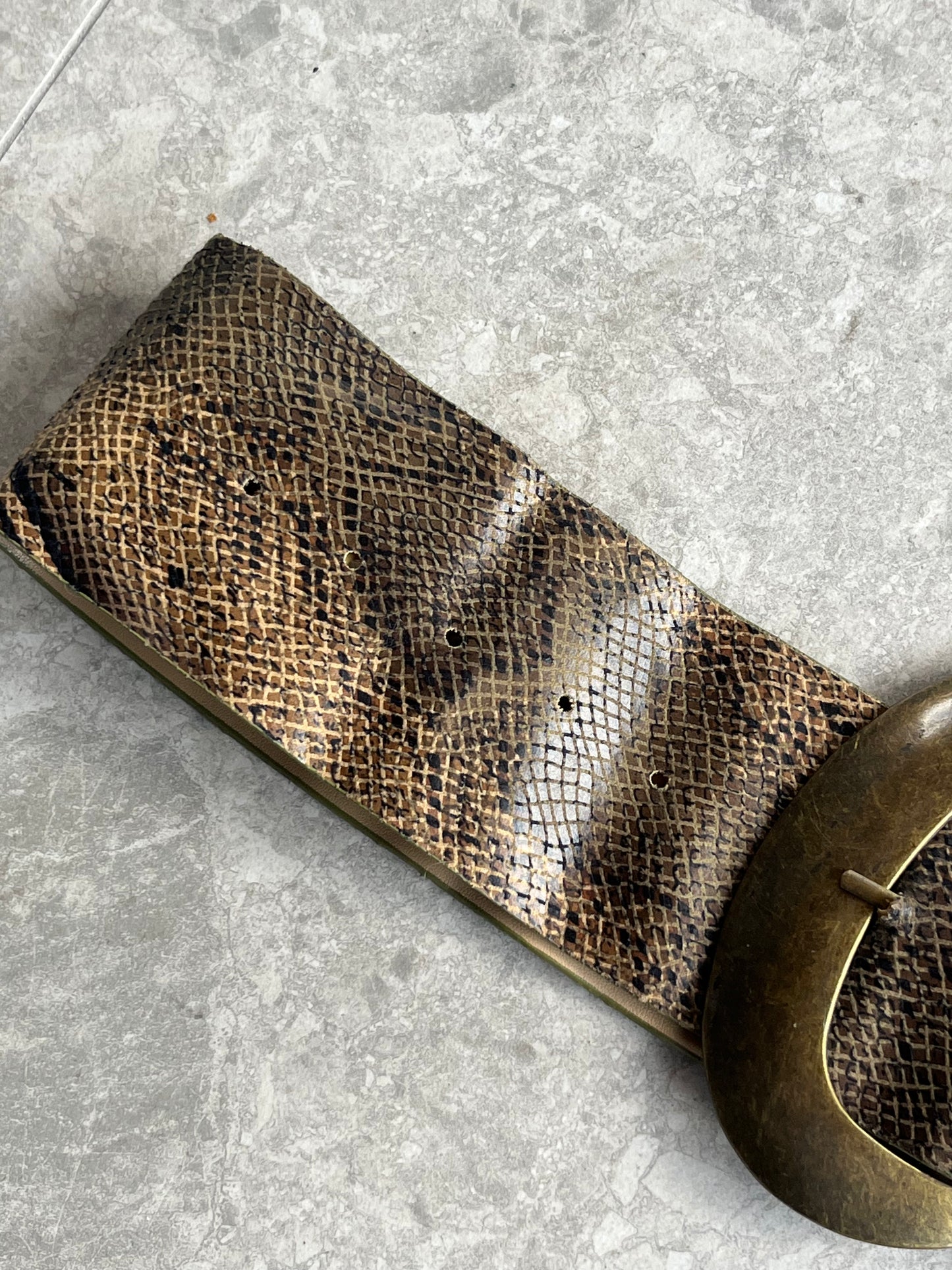 Snakeskin Buckle Belt