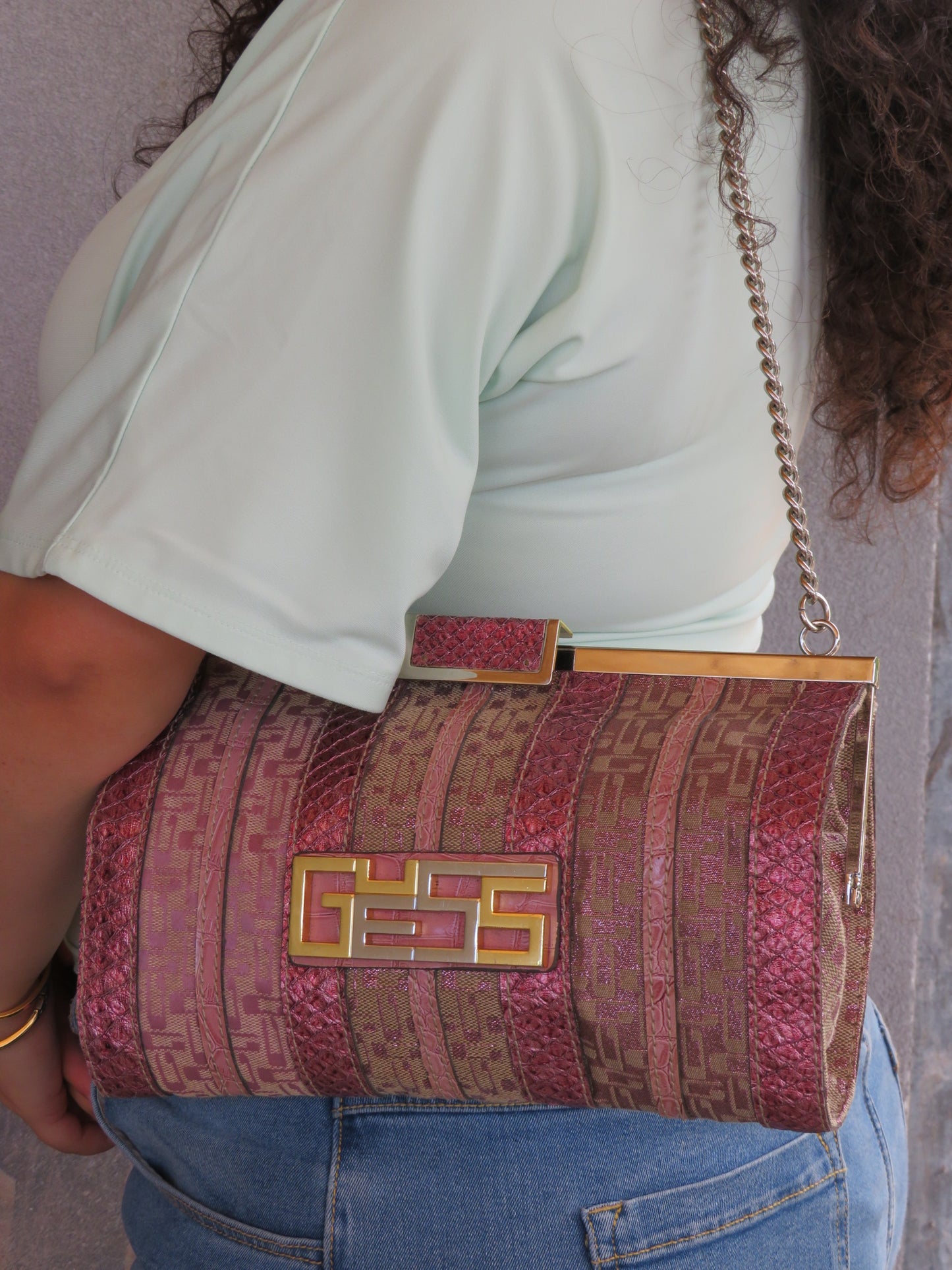 Vintage Guess Metallic Bag