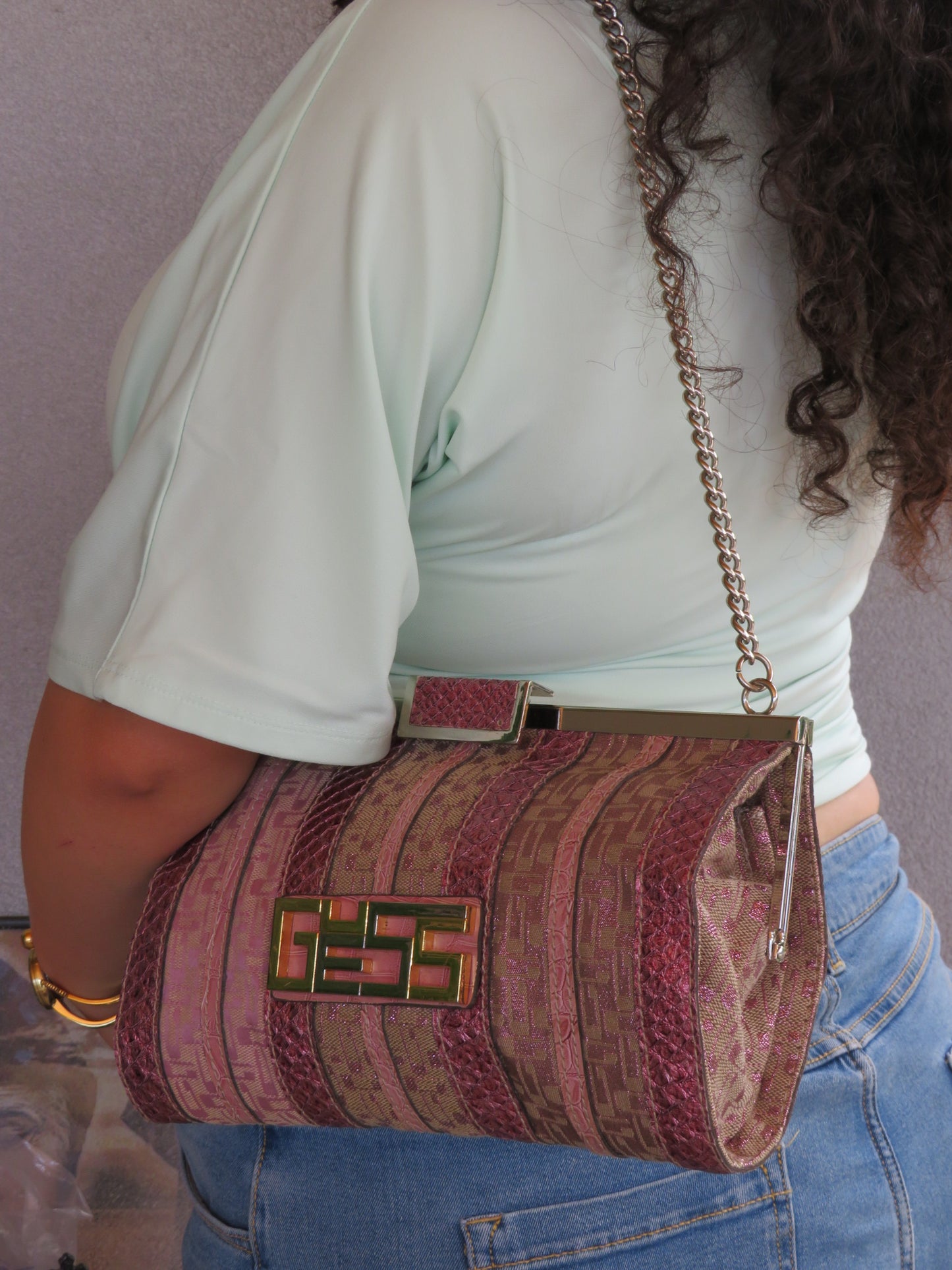 Vintage Guess Metallic Bag