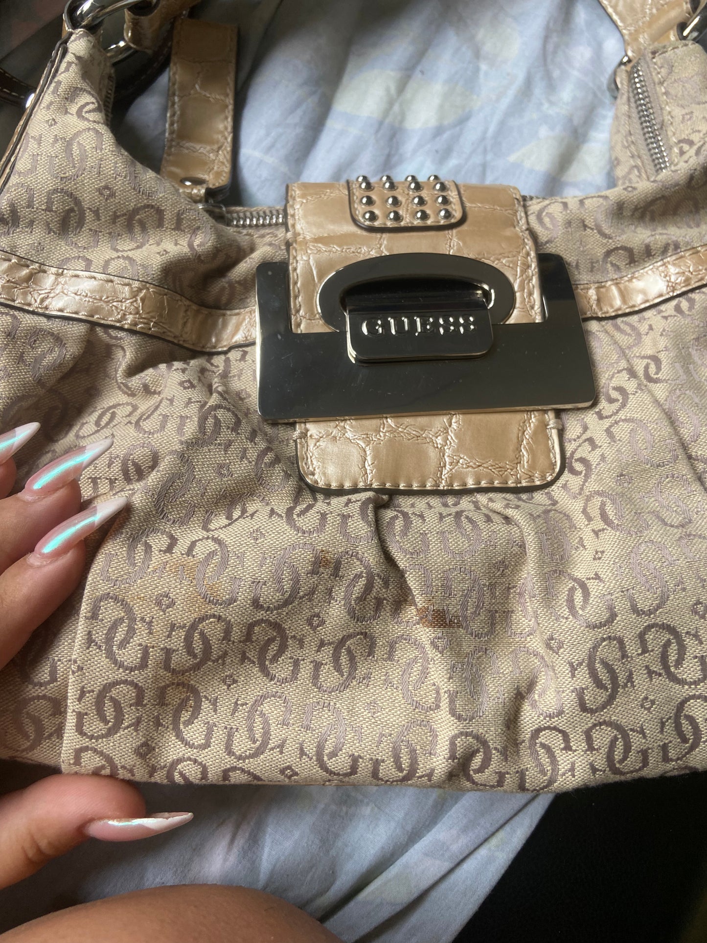 Beige Guess Bag