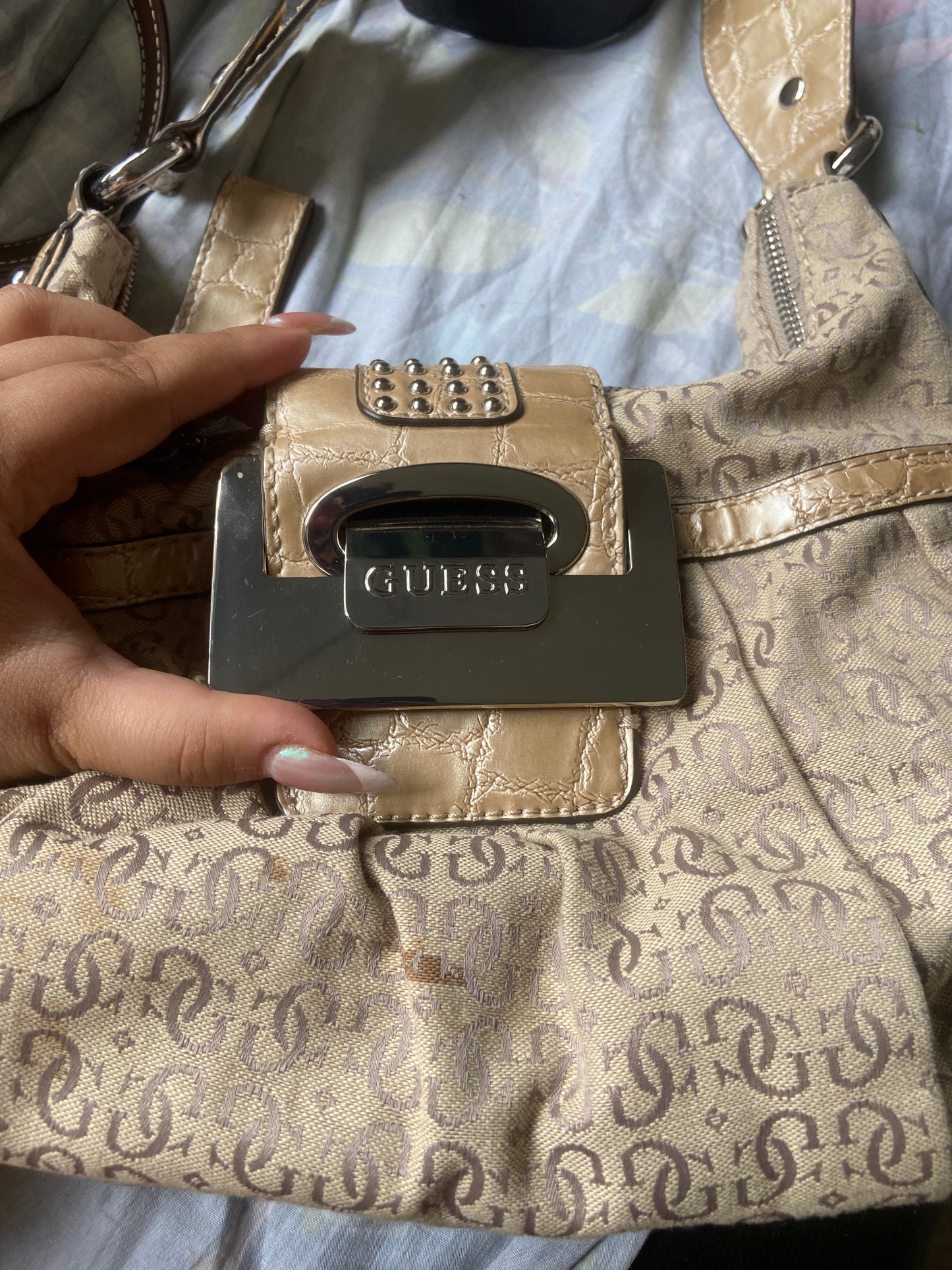 Beige Guess Bag