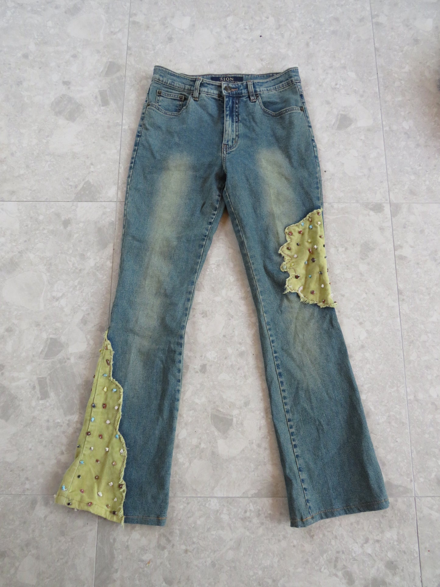 Embellished Denim Jeans