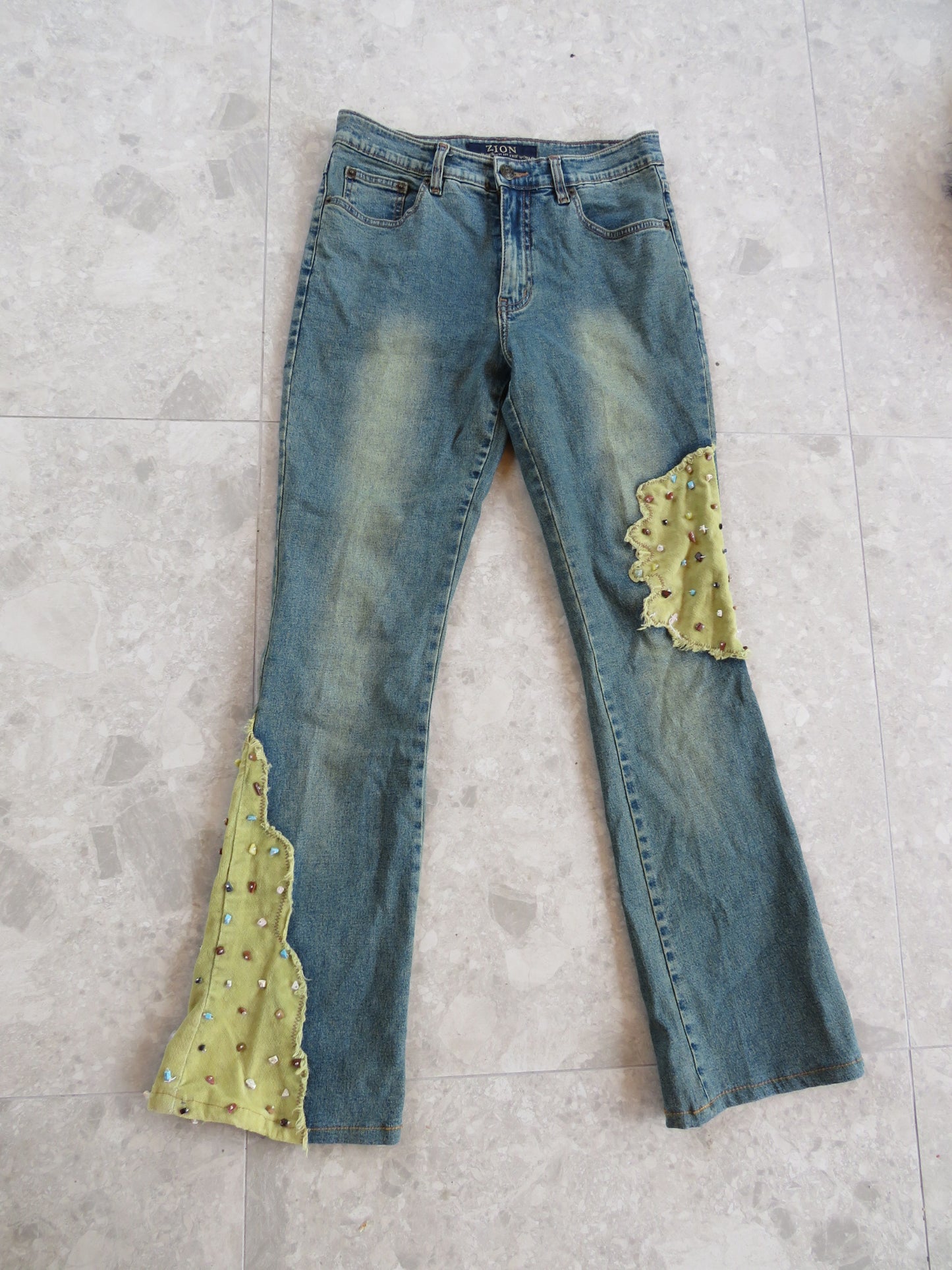 Embellished Denim Jeans