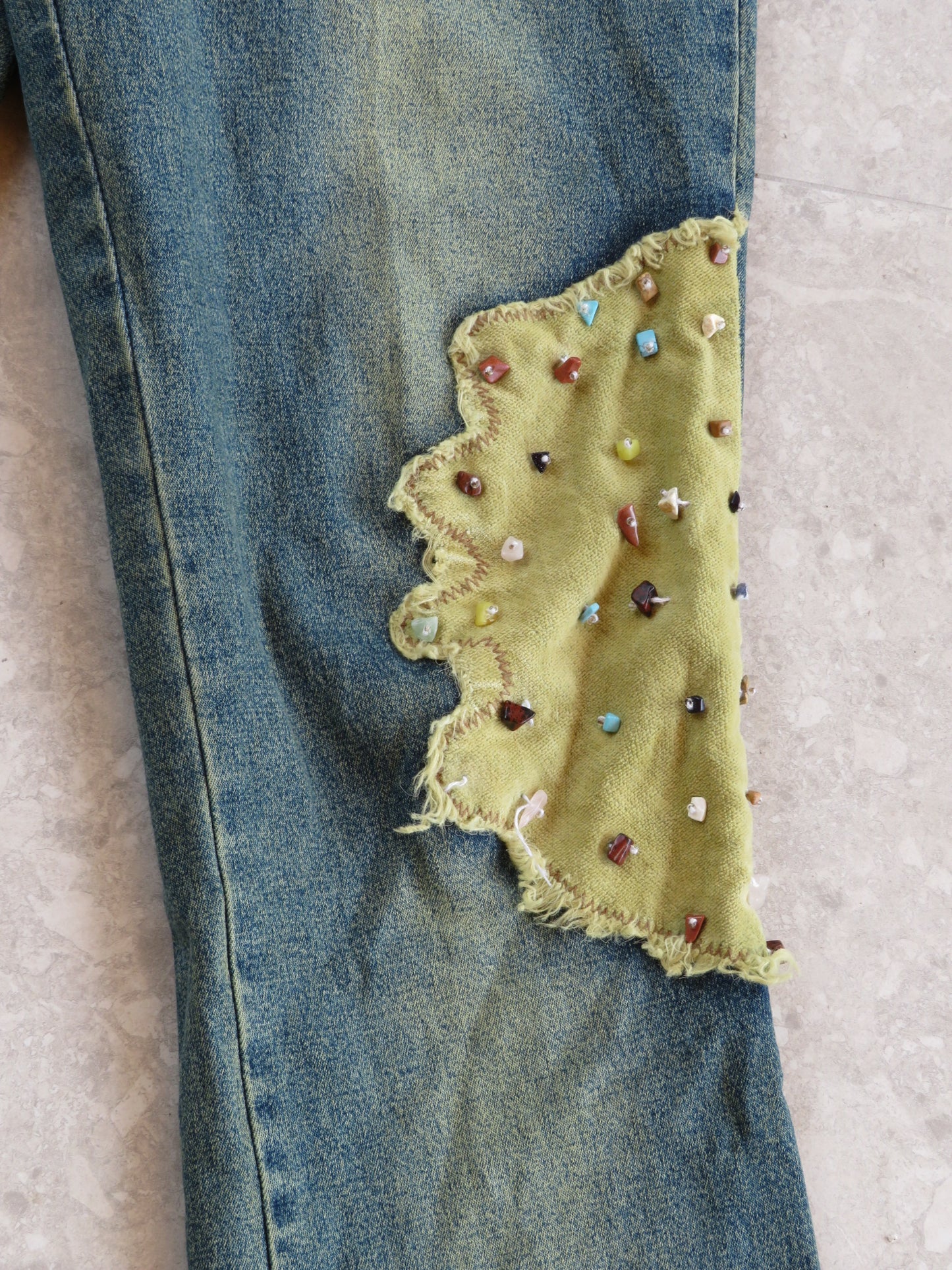 Embellished Denim Jeans