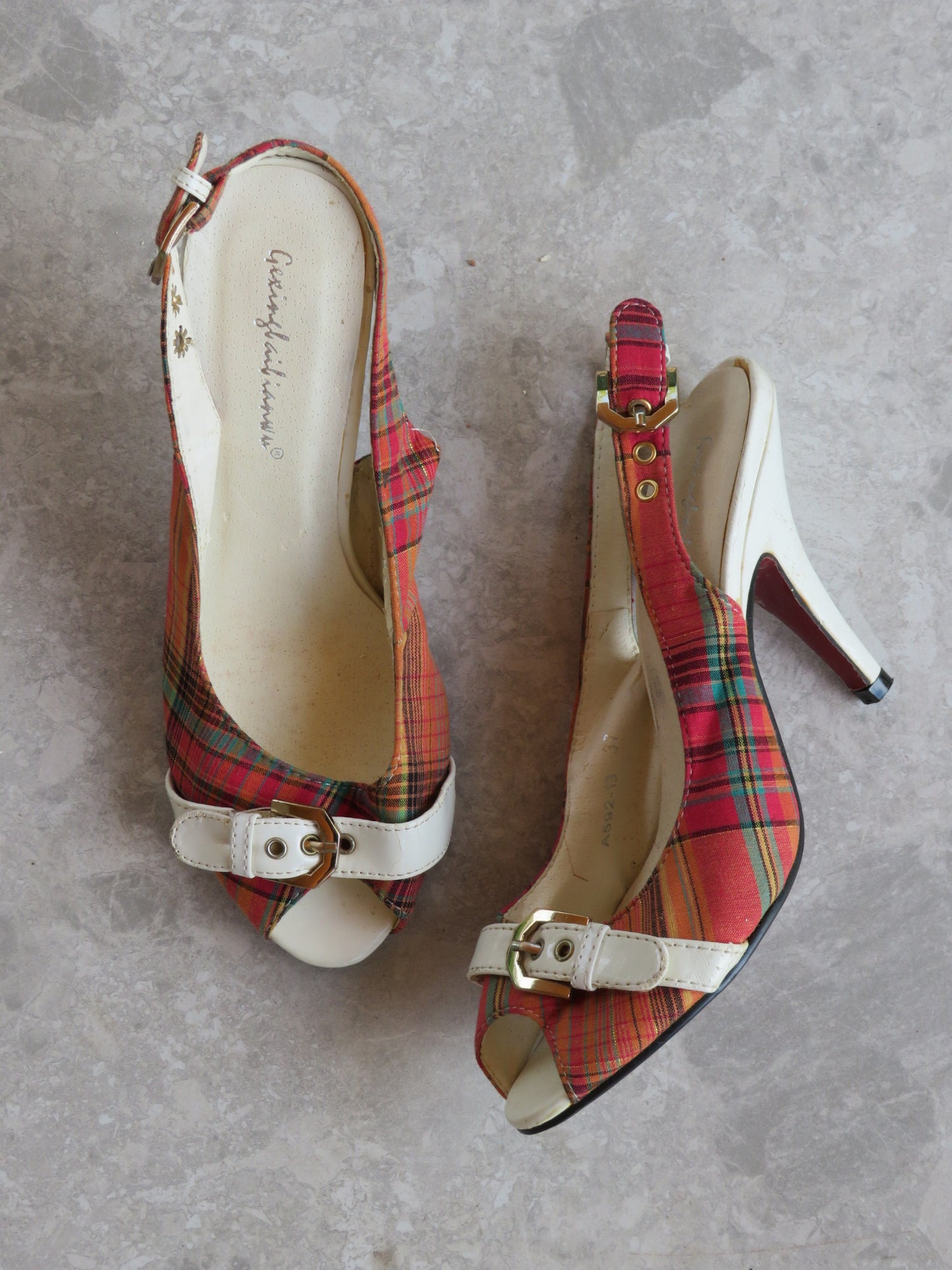 Vintage Tartan Heels