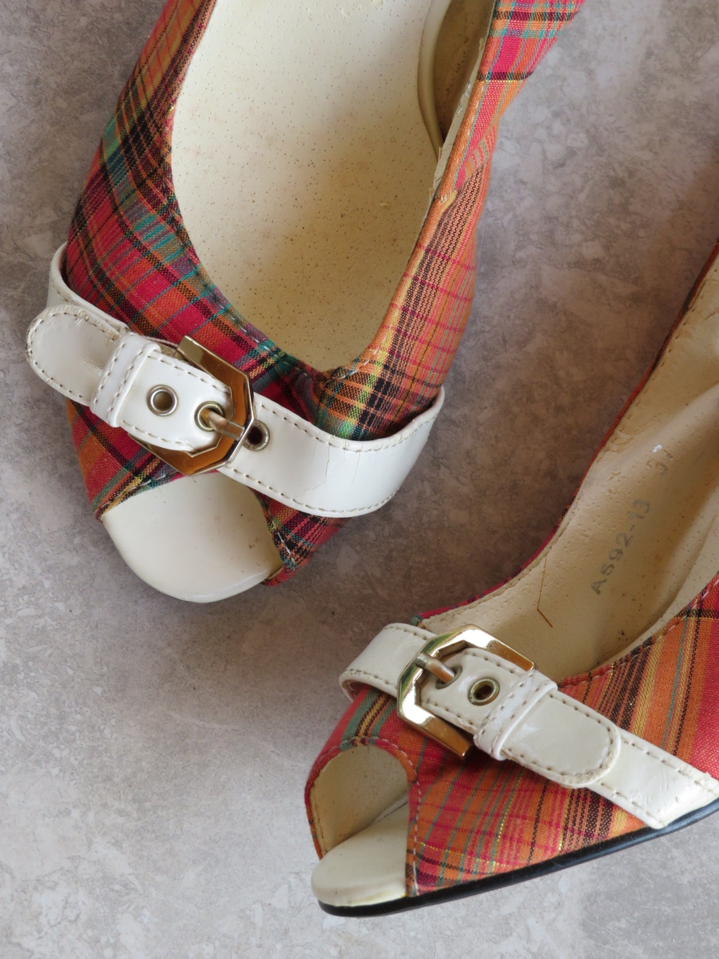 Vintage Tartan Heels