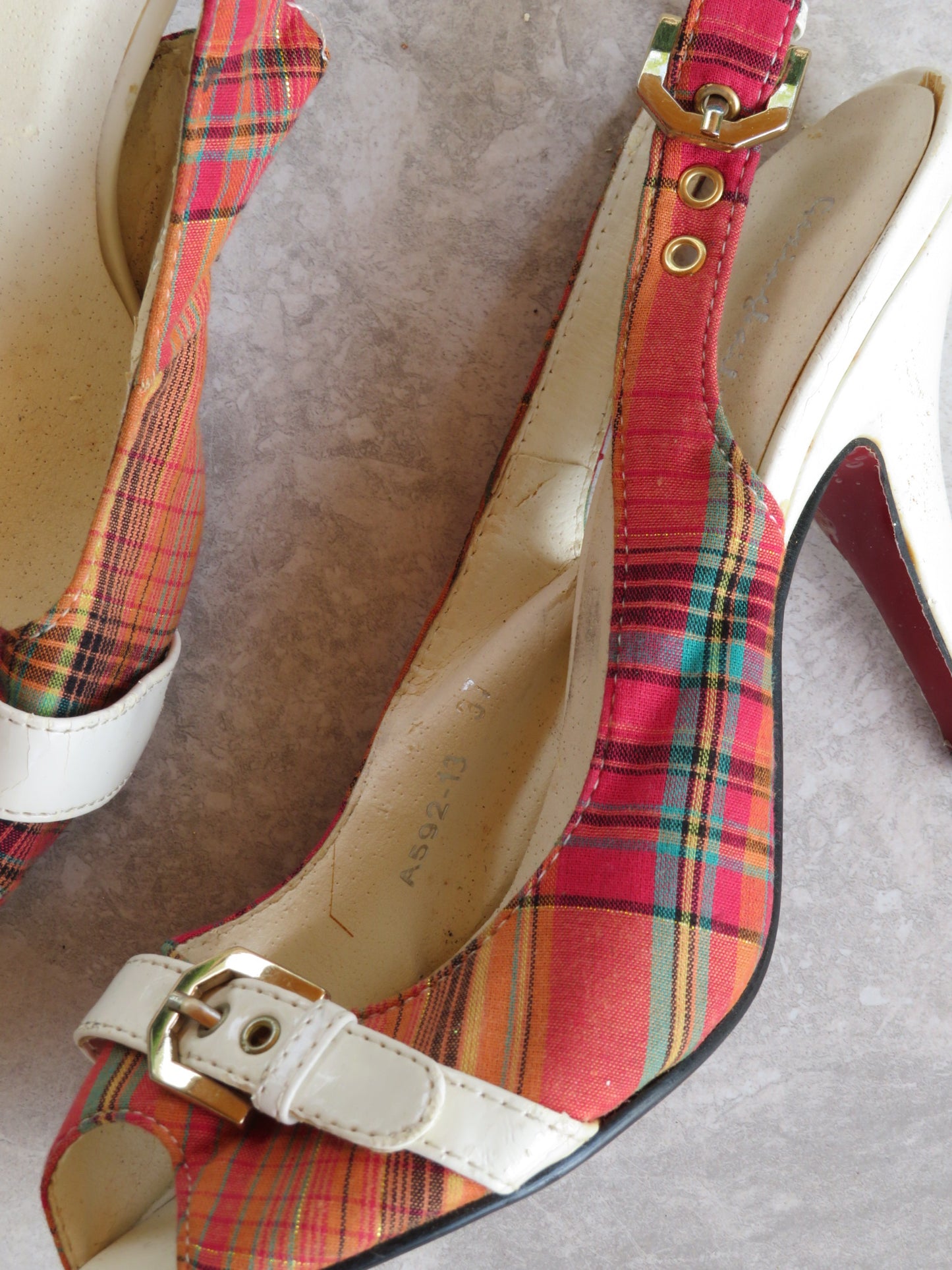 Vintage Tartan Heels