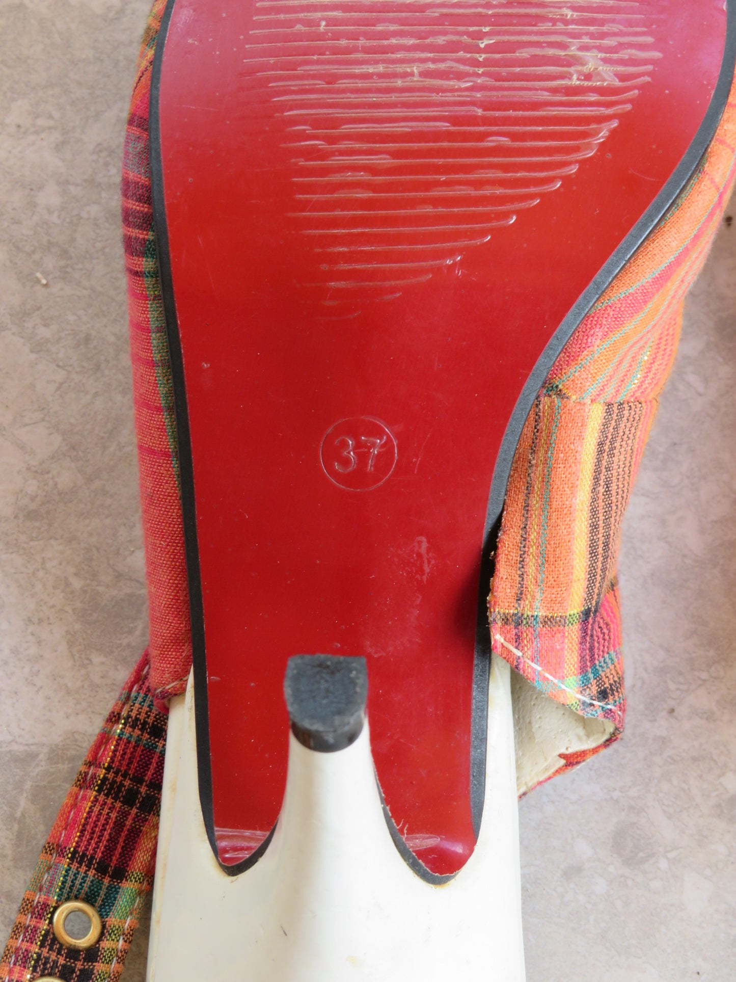 Vintage Tartan Heels