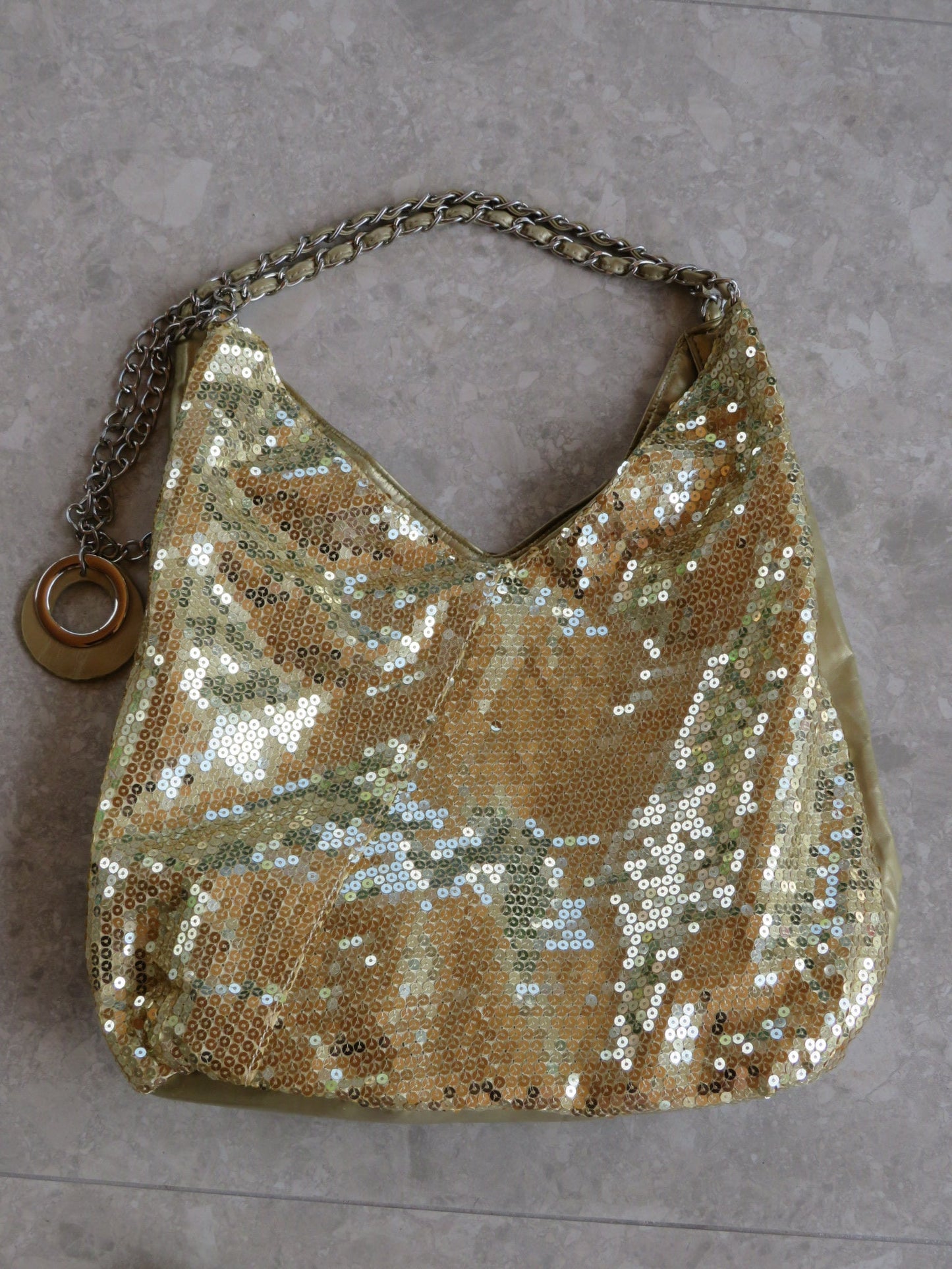 Gold Sequin Large Bag