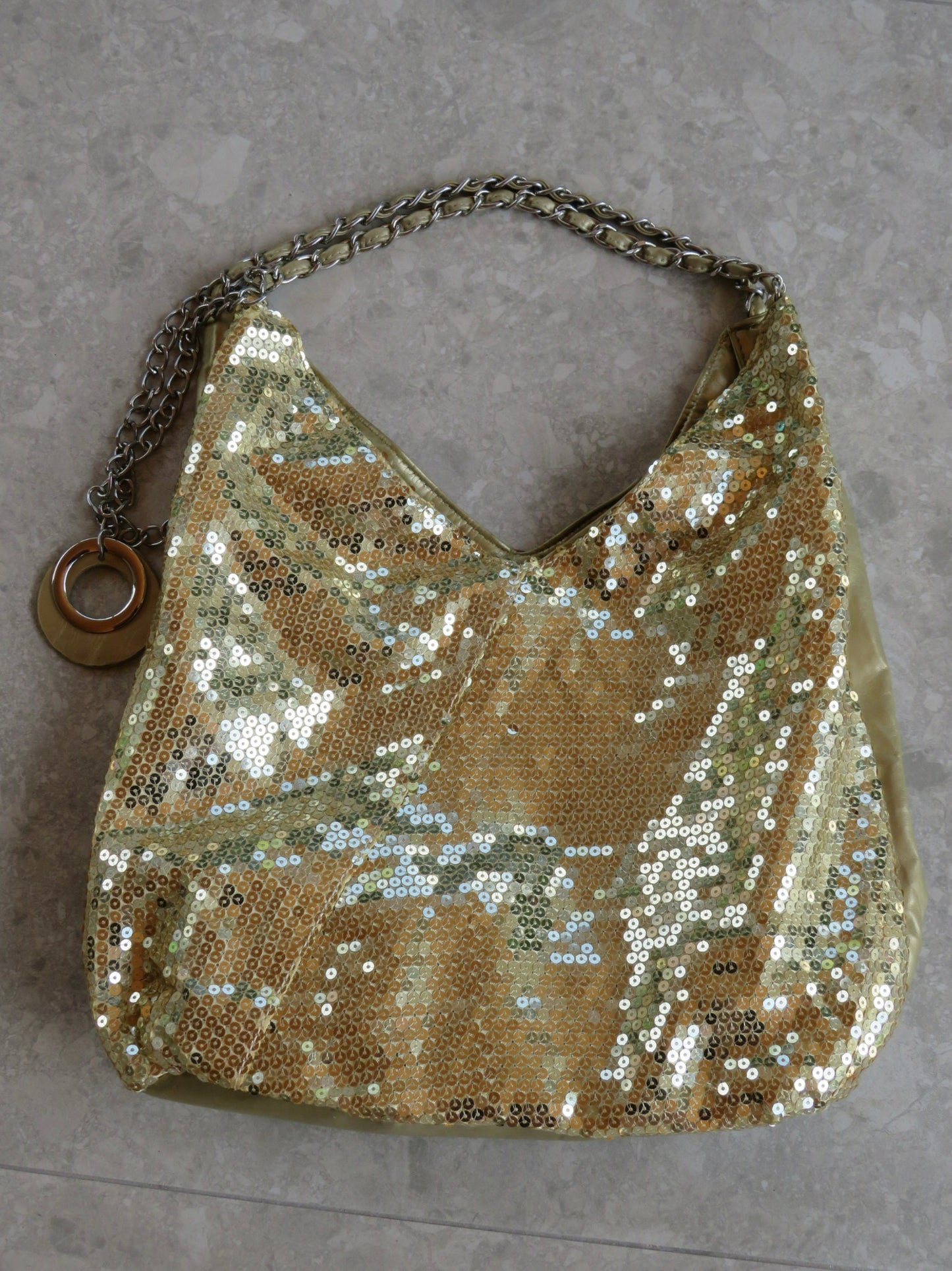 Gold Sequin Large Bag