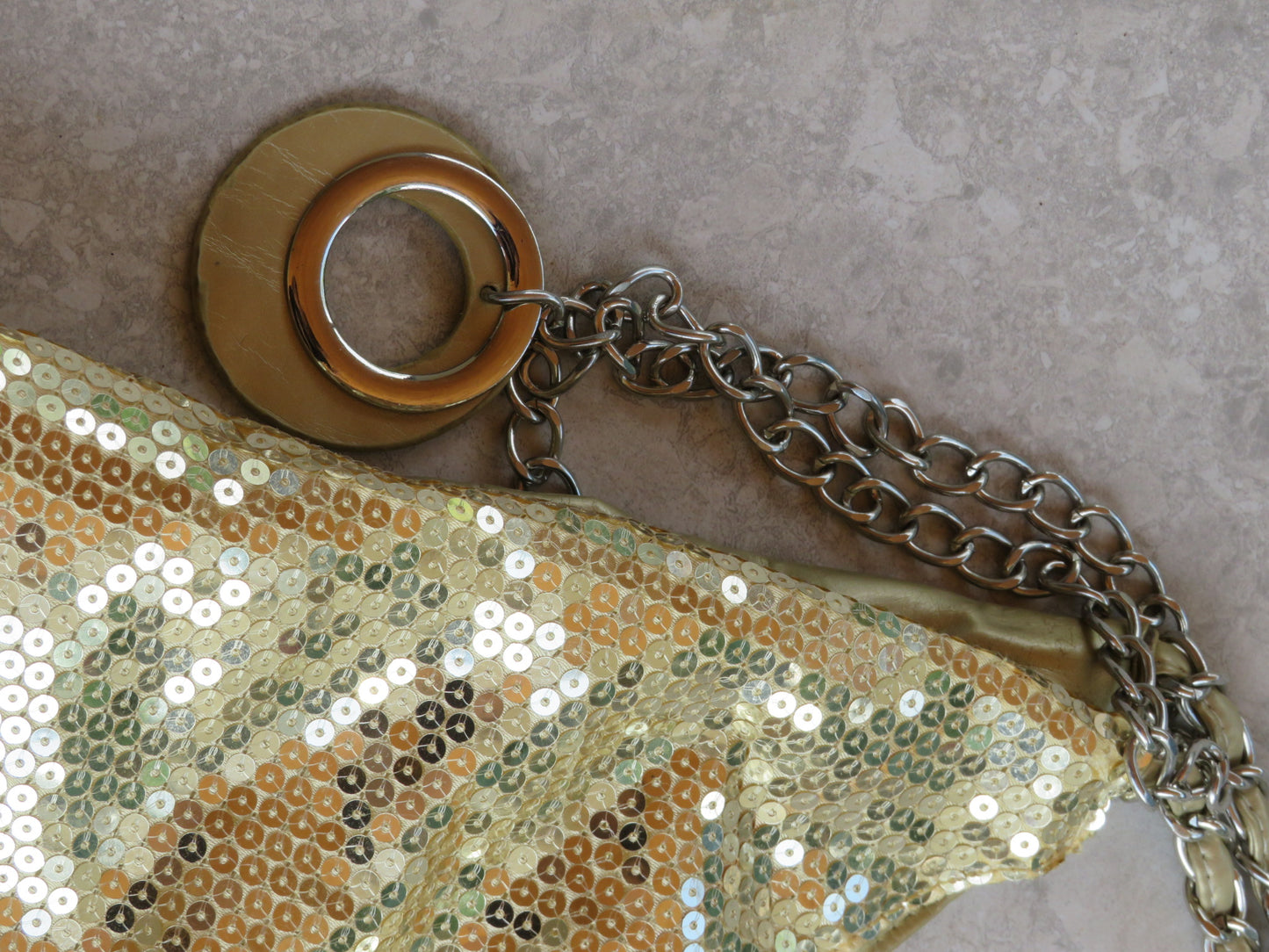 Gold Sequin Large Bag