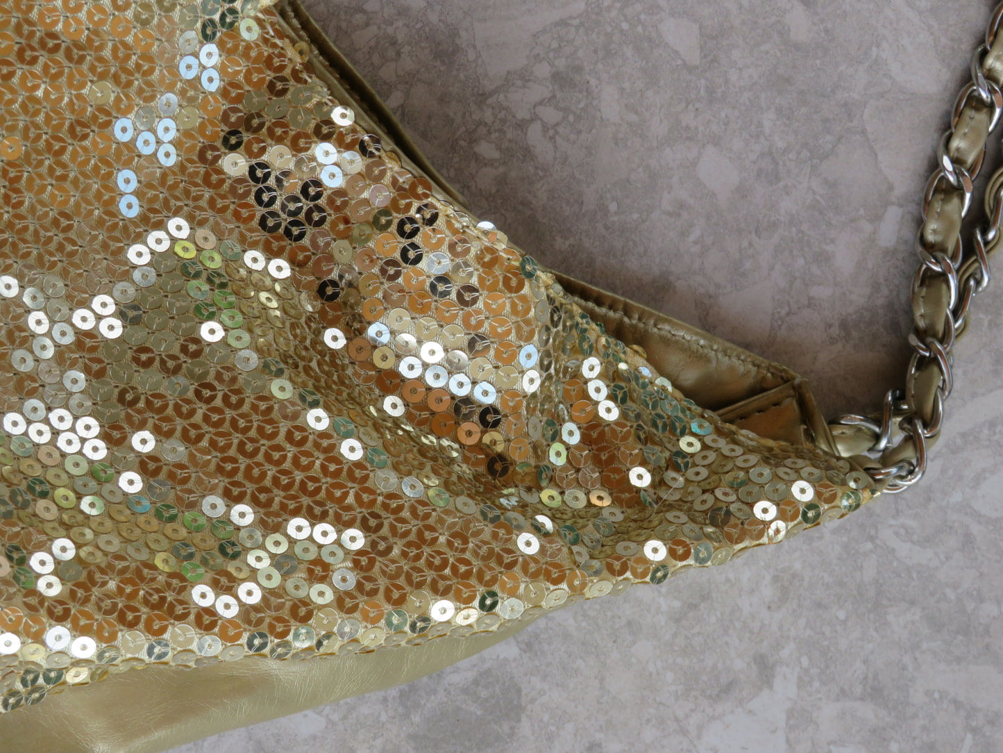 Gold Sequin Large Bag