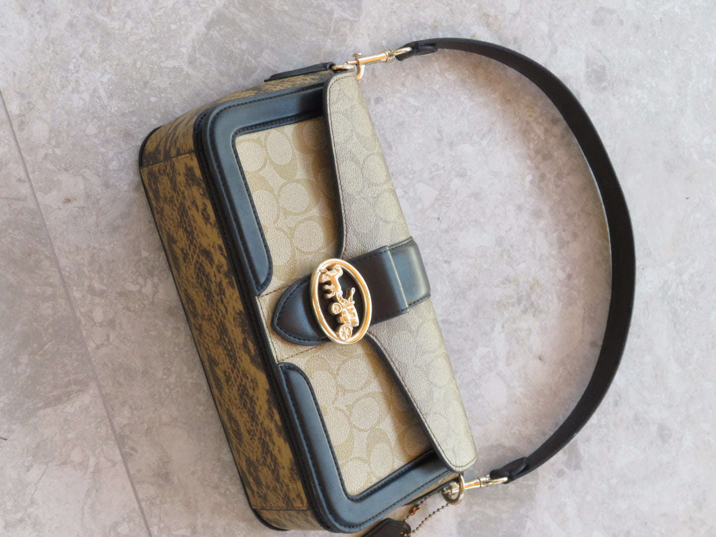 Coach Tabby Signature Saddle Bag