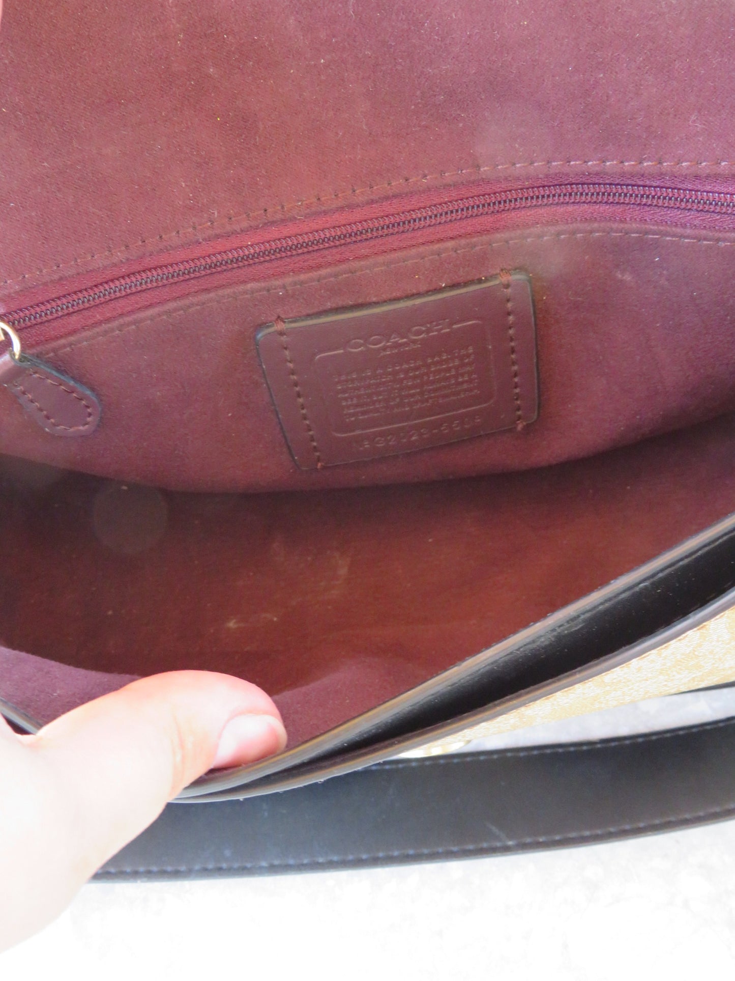 Coach Tabby Signature Saddle Bag