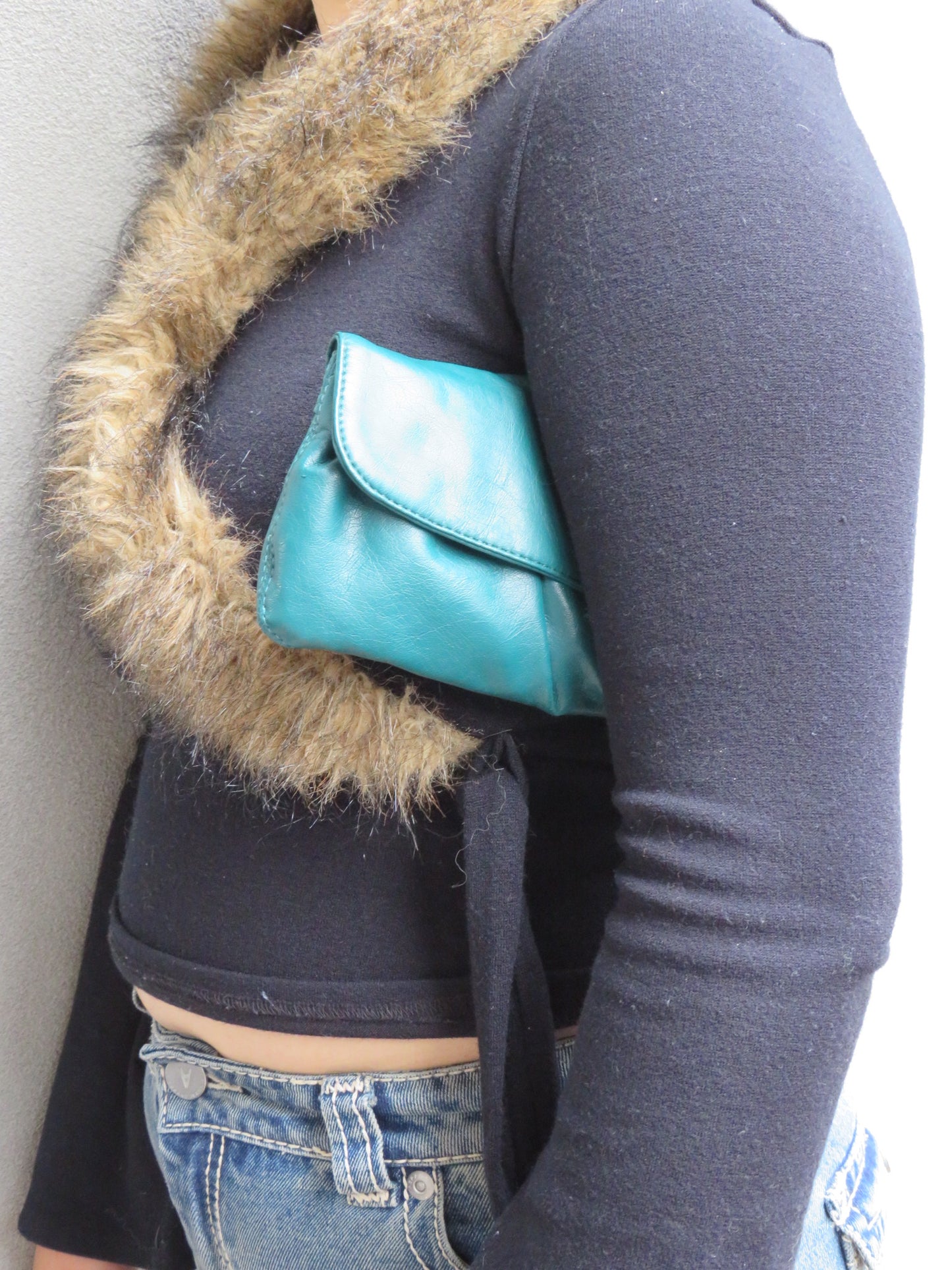 Teal Mini Clutch
