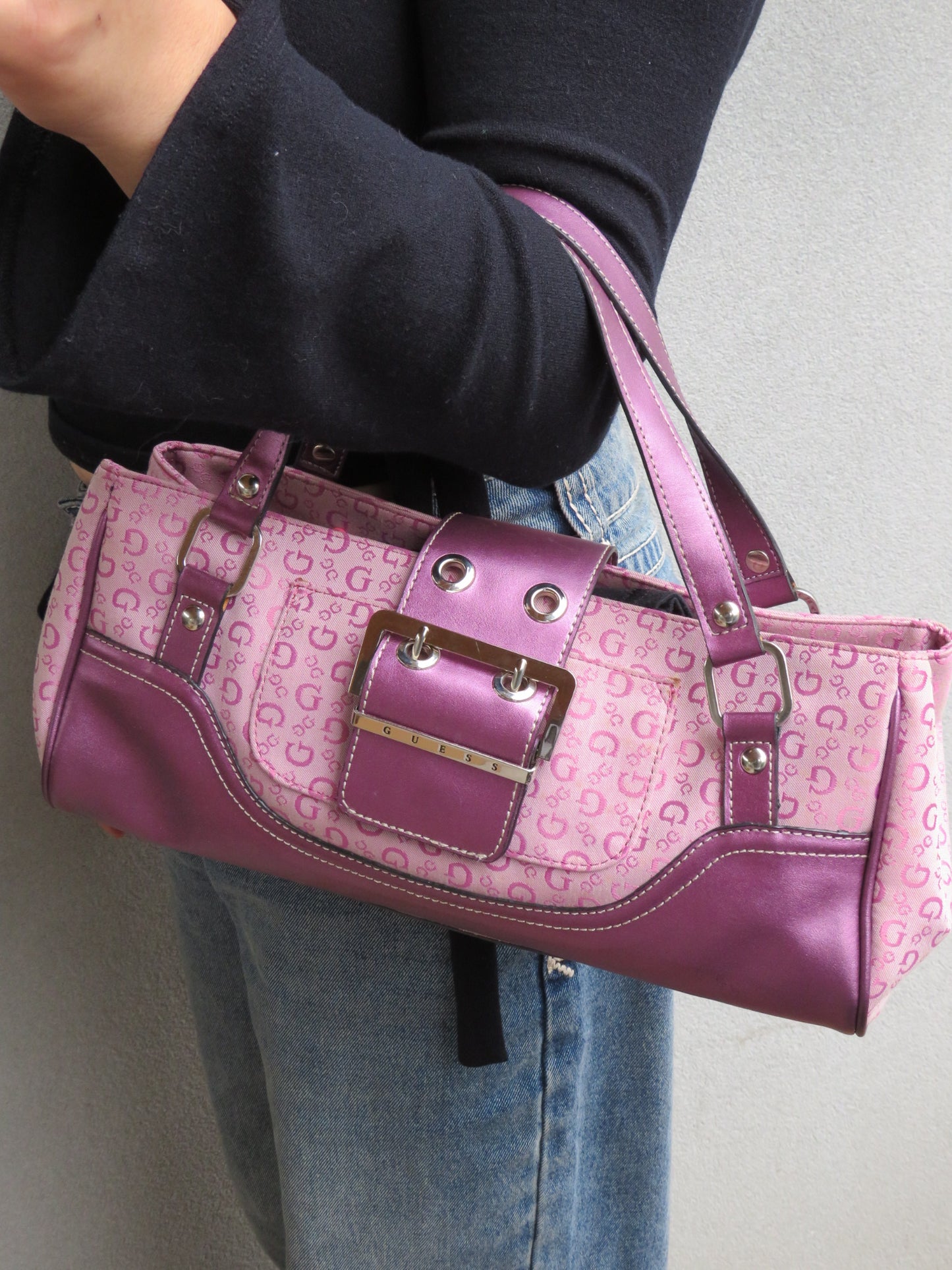 Vintage Purple Guess Bag