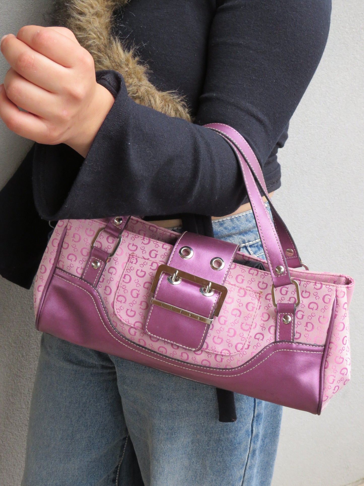Vintage Purple Guess Bag