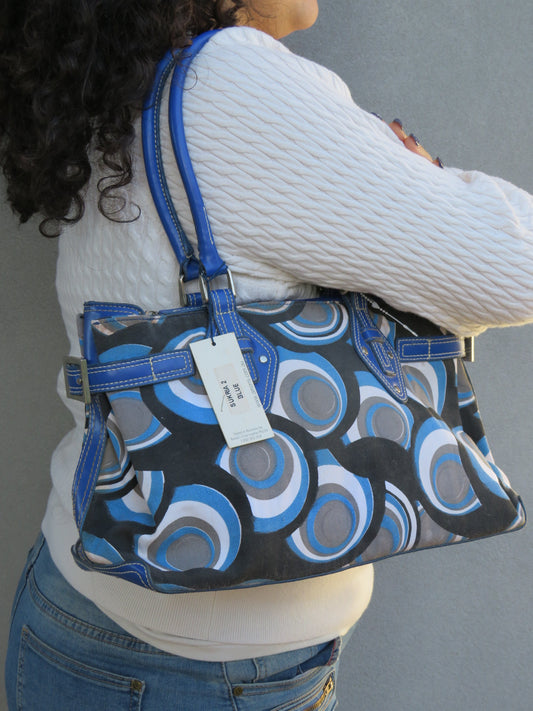 Blue Patterned Bag