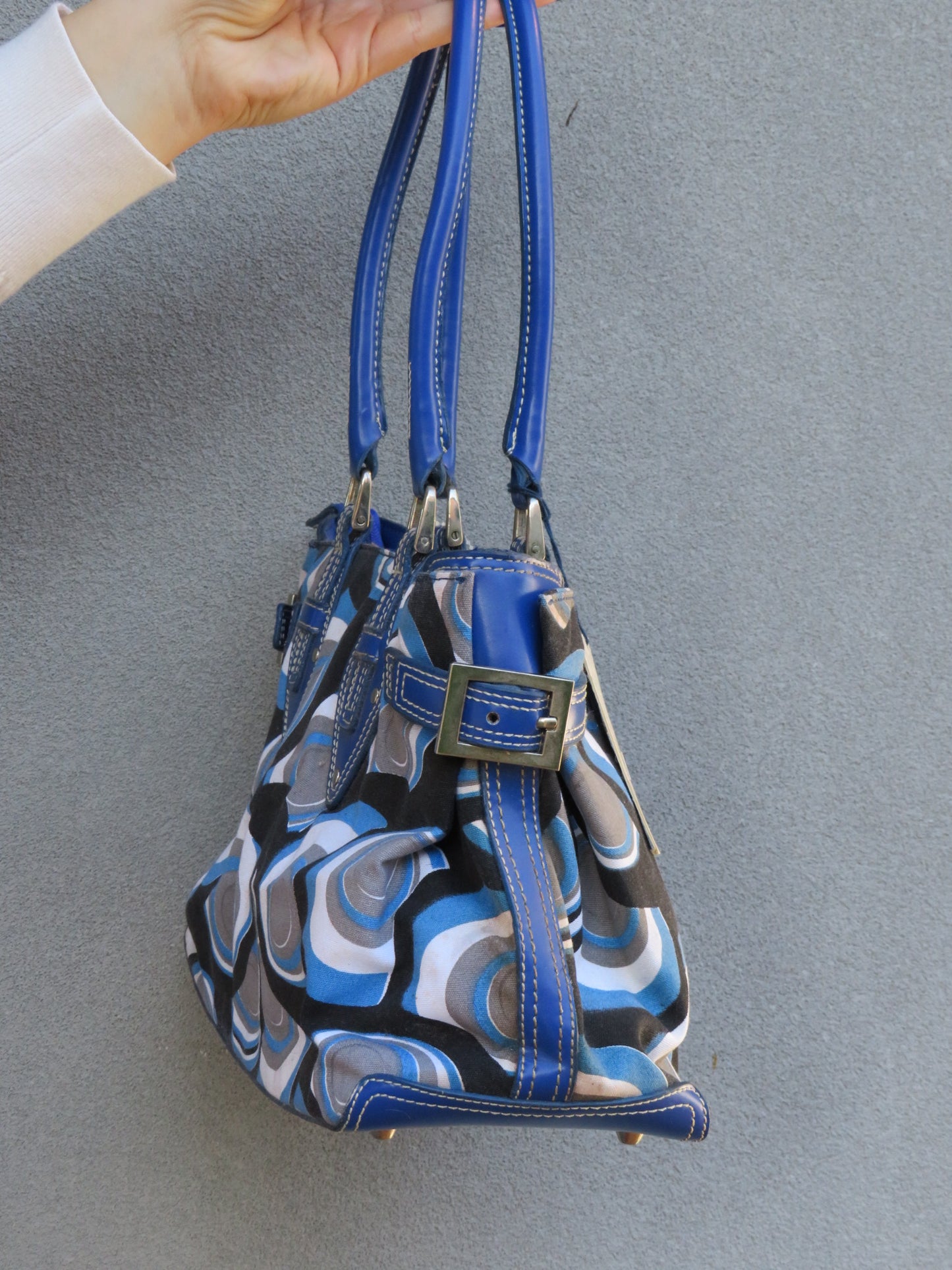 Blue Patterned Bag