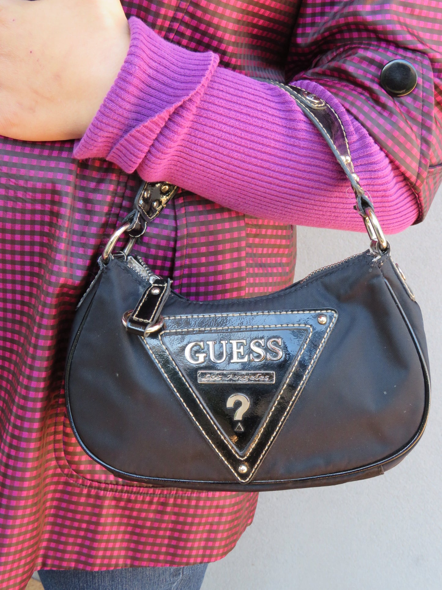 Vintage Nylon Guess logo Bag