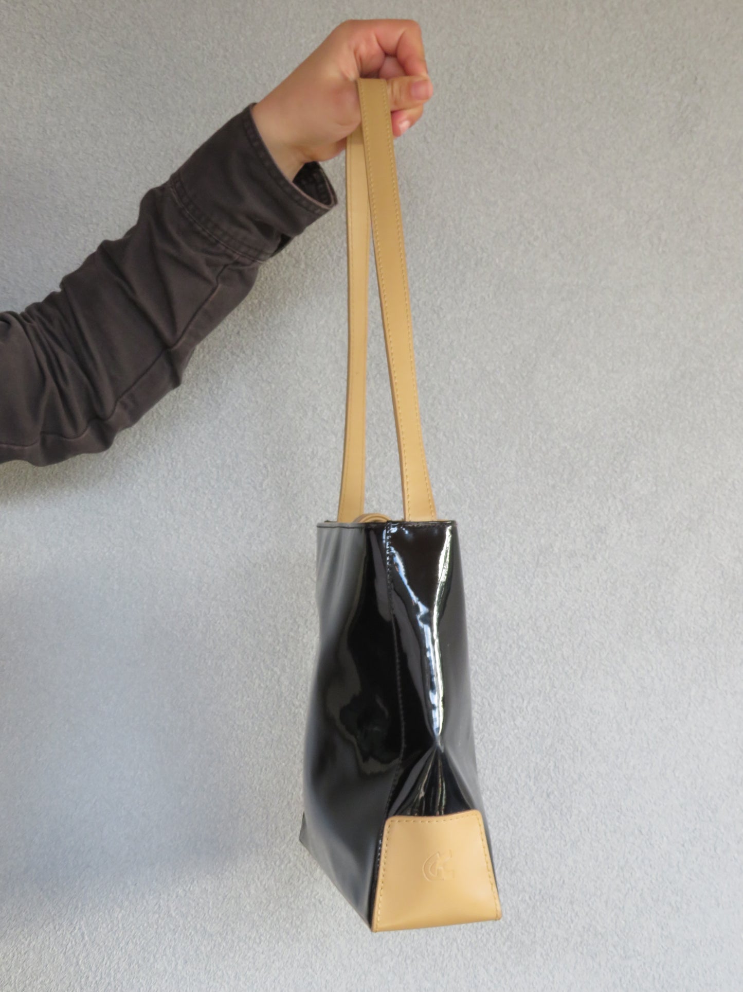 Black and Tan Shoulder Bag