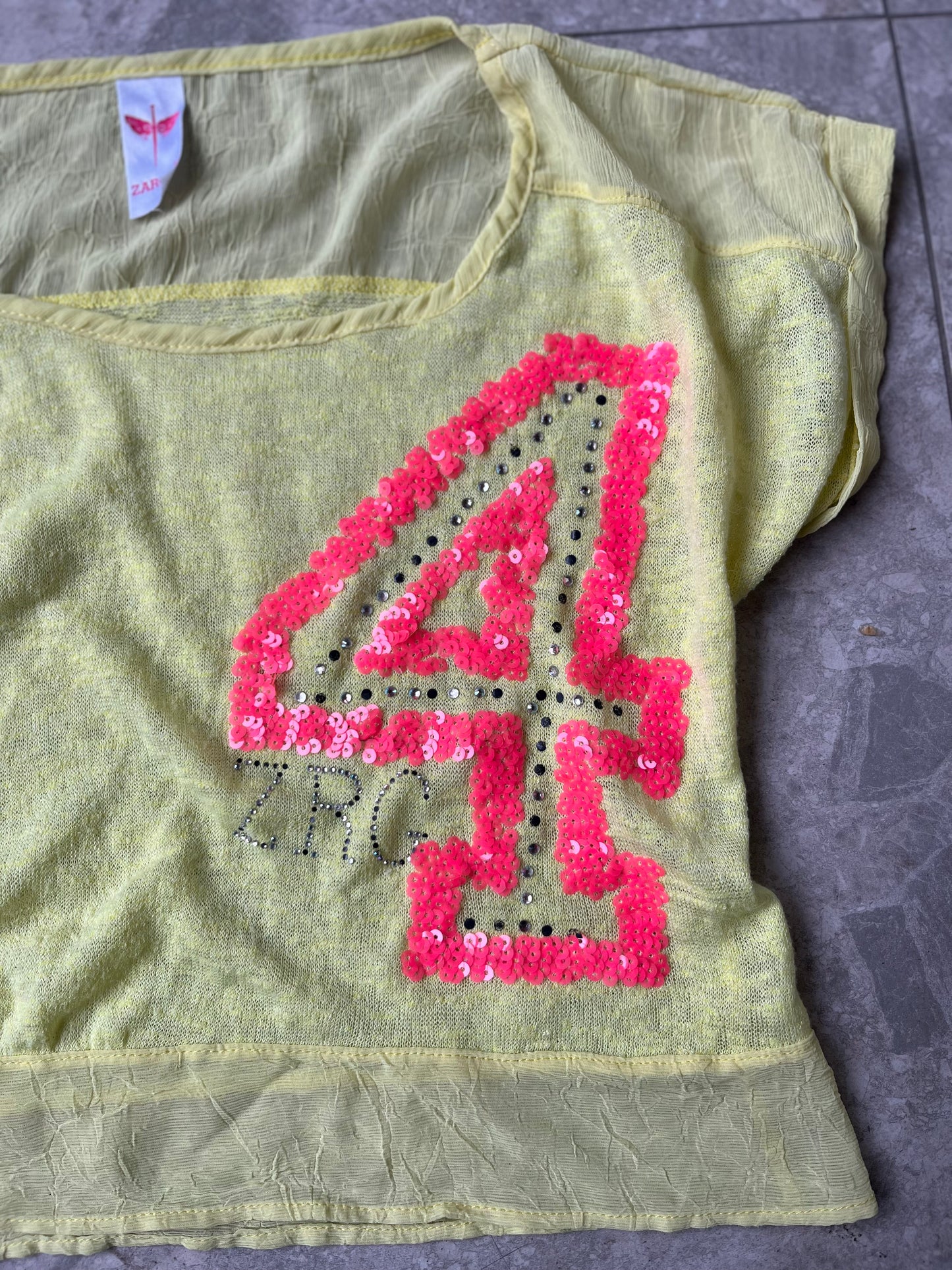 Sequin 4 Cropped Top