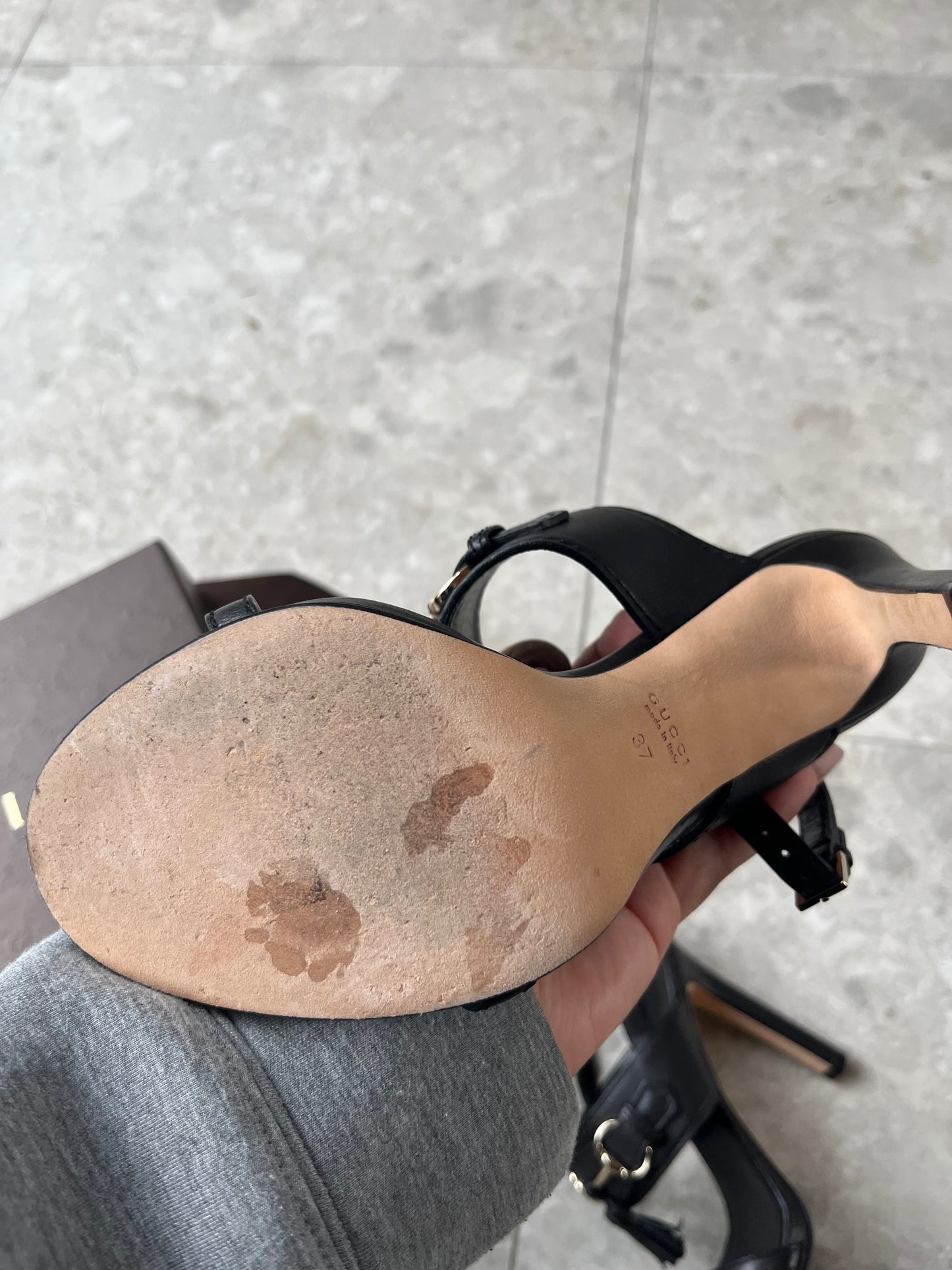 Authentic Gucci Horsebit Tassle Heels