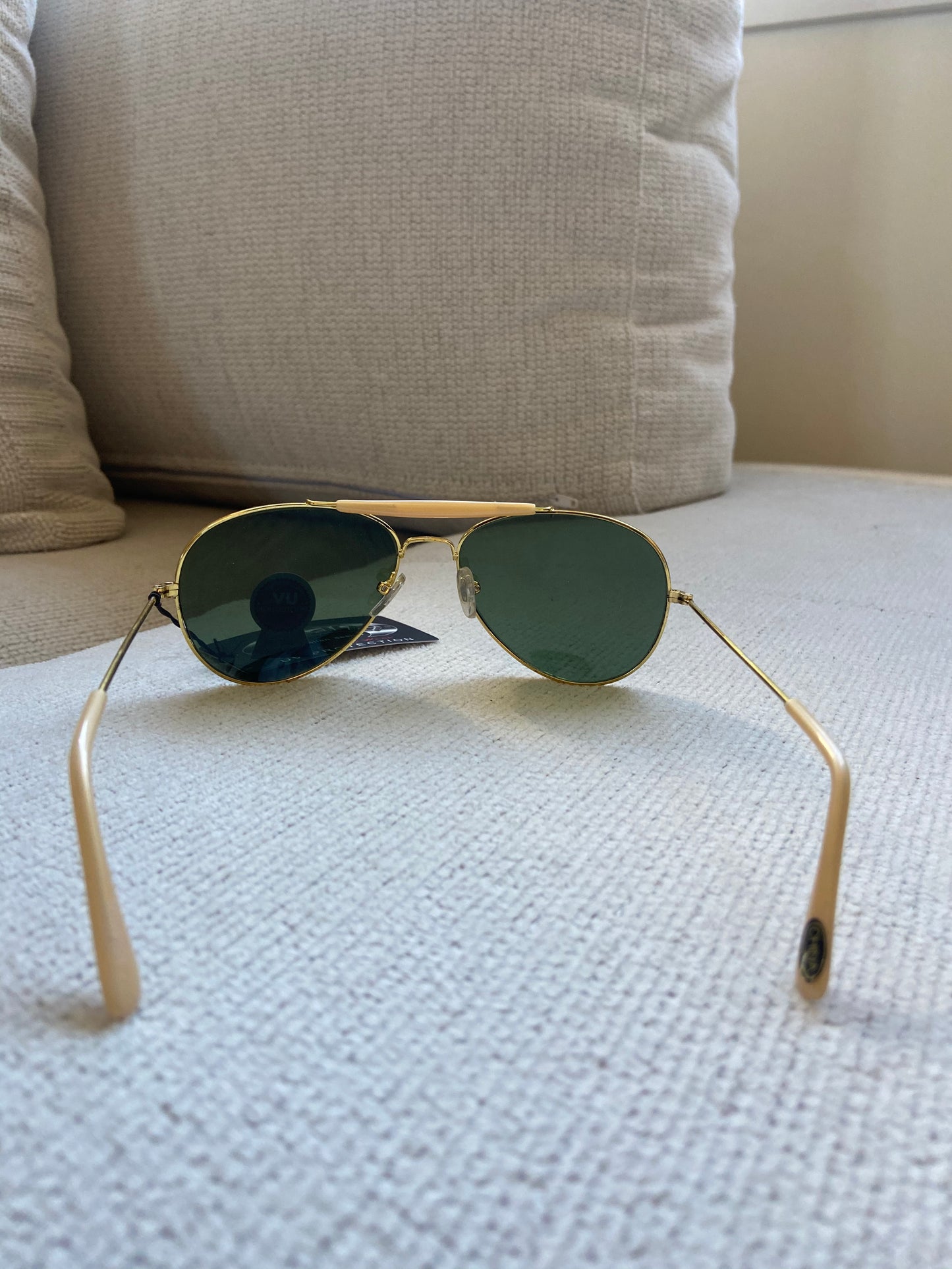 Tan Aviator Sunglasses