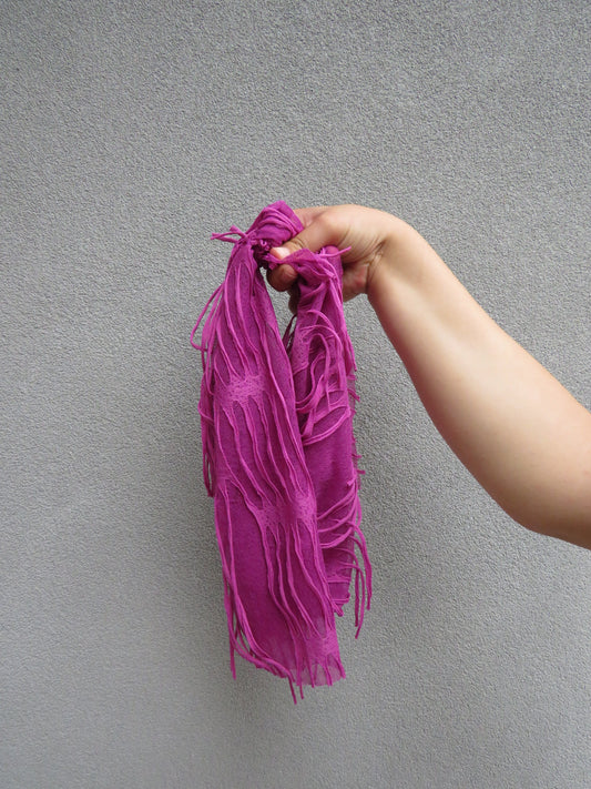 Pink-purple Fringed Bandana